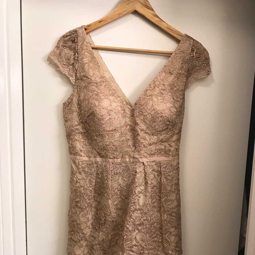 Jenny Yoo gold lace dress